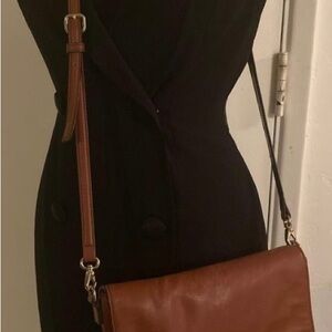 Kate Spade Brown Crossbody Bag with Minimalist Design